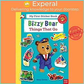 Sách - Bizzy Bear: My First Sticker Book Things That Go by Benji Davies (UK edition, paperback)