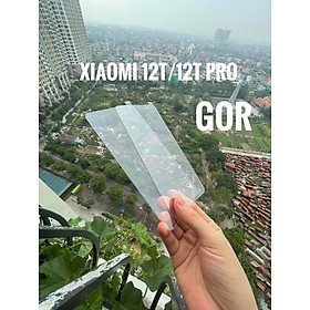 Bộ 2 Kính cường lực GOR cho Xiaomi 12T, 12T Pro trong suốt 2.5D ( 2 miếng) Hàng nhập khẩu