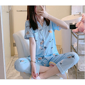 Bộ đồ pijama áo ngắn tay quần dài dễ thương