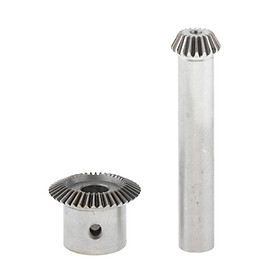 0.5 Modulus Steel Bevel Gear 20 Tooth & 40 Tooth 6mm Diameter Inner Hole