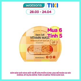 Mặt Nạ Banobagi Stem Cell Vitamin Mask Whitening & Dark Spot Care 30g