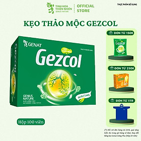 Kẹo thảo mộc Gezcol (hộp 100 viên) - Genat