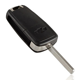 2 Button Folding Flip Key Shell Case Entry Remote Key Protection Cover Replacement for Chevrolet Epica Lova