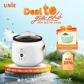 Mua Nồi kho hầm chuyên dụng UNIE USC208  Dung tích 2L  8 chức năng kho hầm  Lòng nồi gốm Ceramic cao cấp  thiết kế bắt mắt- HÀNG CHÍNH HÃNG