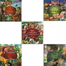 Combo 5 cuốn truyện song ngữ bìa mềm