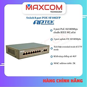 Mua Switch APTEK SF1082FP 8 port POE & 2 Uplink FE - Hàng chính hãng