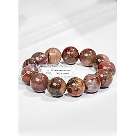 Lắc Tay Gỗ Hóa Thạch 16MM Kèm Giấy Kiểm Định PNJ