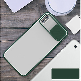 Ốp lưng kéo nắp cao cấp dành cho iPhone 12 Pro Max  11 Pro Max  XR  XXS  XS Max  7 Plus 8 Plus  11 Pro  12 Pro  11 12  12 Mini - Hàng chính hãng - XS Max - Xanh