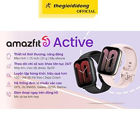 Đồng hồ thông minh Amazfit Active 42.3mm - Hàng chính hãng