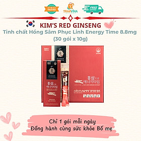 Tinh chất Hồng Sâm Phục Linh Kim's Red Ginseng Energy Time (30 gói x 10g) - Chính Hãng
