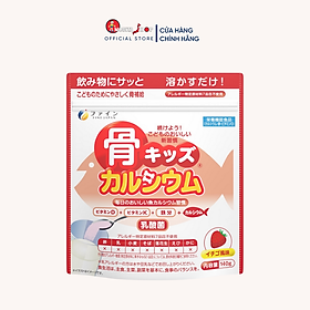 Bột Canxi cá tuyết giúp tăng chiều cao Fine Japan 140g Vị Dâu