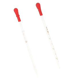 2 PCS 3ml 1ml Glass Pipette with Rubber Bulb Laboratory Chemistry Dropper Dispensing, Clear Graduation