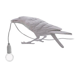 Artificial Bird Crow Table Lamp, Bedside Lamp, Desk Lamp Night Light for Adults Kids, for Bedrooms, Living Rooms, Office Decoration