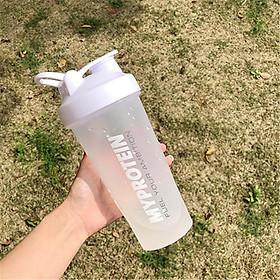 Bình Nước Tập Gym Bình Đựng Nước Thể Thao Nhựa Shaker My Protein 600ml Có