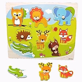 Bảng núm gỗ Ghép Hình Nhiều Chủ Đề Cho Bé