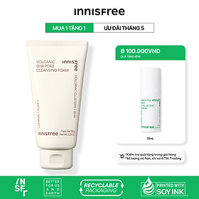 Hình ảnh Sữa rửa mặt se khít lỗ chân lông innisfree Volcanic Pore BHA Cleansing Foam 150g