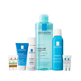Bộ sản phẩm làm sạch và làm dịu dành cho da dầu mụn La Roche-Posay Effaclar | Tiki