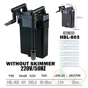 Lọc treo Sunsun HBL 801, 802, 803 hang on filter lọc bể cá tép thủy sinh