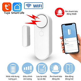 Cảm biến mở cửa wifi có còi chống trộm báo qua điện thoại HM-DS04