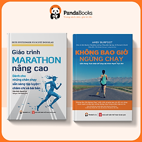 Sách - Combo 2 cuốn Giáo trình marathon nâng cao Không bao giờ ngừng chạy [PANDABOOKS]