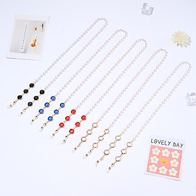 Dây đeo kính phiên bản Hàn Quốc thời trang pha lê ngọc trai dây đeo cổ chống thất lạc dây chuyền mặt nạ khẩu trang dây đeo airpod