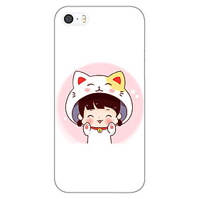 Ốp lưng dẻo cho Apple iPhone 5 / 5s _Couple Girl 08