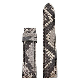 HC8307-08-09 - Dây đồng hồ Huy Hoàng da trăn size 12, 14 màu da nguyên thủy, đen, nâu