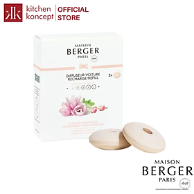 Maison Berger - Bộ tinh dầu xe hơi hương Underneath the Magnolias - 2 cái