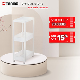 Mua Kệ Nhựa Lớn Đa Năng 3 Tầng TENMA  Có Bánh Xe W-002W
