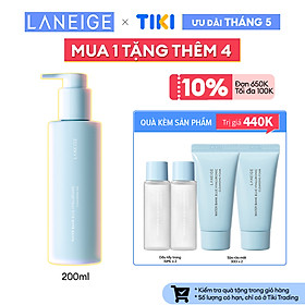 Sữa Rửa Mặt Dạng Gel Dịu Nhẹ Dành Cho Da Nhạy Cảm Và Da Khô Laneige Water Bank Blue Ha Cleansing Gel 200ml