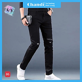 Hình ảnh Quần Bò Nam cao cấp thương hiệu Chandi, chất jean co dãn mẫu mới MA86