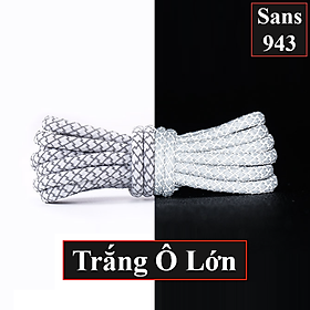 Dây giày dạ quang phản quang bản tròn giầy cao cổ boot thể thao sneaker nam nữ dài 1m 1m2 1m4 1m6 1m8 Sans943
