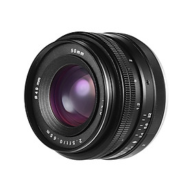 50mm f/2.0 USM Large Aperture APS-C Manual Focus Mirrorless Lens Standard Prime Lens for Portrait Still Life Humanistic