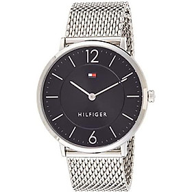Tommy Hilfiger Men's Sophisticated Sport Quartz Watch with Stainless-Steel Strap, Silver, 20 (Model: 1710355)