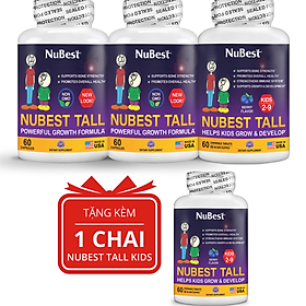 [Combo Kết Hợp] TPBVSK hỗ trợ Tăng Chiều Cao 2 NuBest Tall (từ 5-20 Tuổi) và 1 NuBest Tall Kids (từ 2-9 Tuổi) tặng 1 NuBest Tall Kids