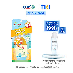 Kem chống nắng Sunplay cho bé từ 6 tháng tuổi và da nhạy cảm, dạng sữa Sunplay Baby Mild SPF 35, PA++ 30g