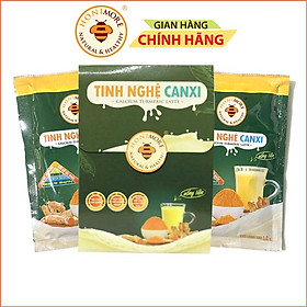 Set 2 gói Tinh bột nghệ Canxi Honimore 16g- Tiện dụng pha cùng nước ấm - Thơm ngon - Da đẹp - Chắc xương