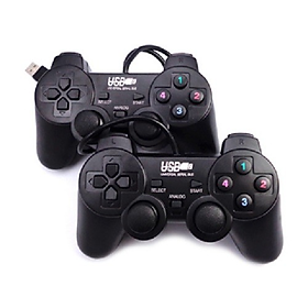 TAY CẦM CHƠI GAME Game pad ĐÔI EW-2008D có rung