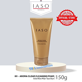 I01 sữa rửa mặt tạo bọt iaso aroma clear cleansing foam 150g