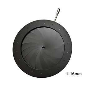 Variable Iris Manual Aperture Camera Microscope Optical Diaphragm 1-16mm