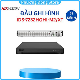 Mua Đầu ghi hình HIKVISION Hybrid TVI-IP 32 kênh iDS-7232HQHI-M2/XT cảnh báo chuyển động giả  so sánh khuôn mặt  .-Hàng chính hãng