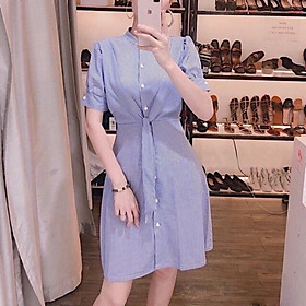 Đầm Cổ Trụ Có Nút Tháo Ra Được Nhiều Màu