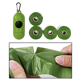 Eco-Friendly Dog Poop Bags, Biodegradable Doggy Bags Roll with Dispenser Pet Poo Bag Pick Up Clean Refills for Outdoor Home Travel Using