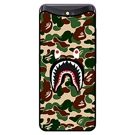 Ốp in cho Oppo Find X Bape Camo Xanh Lá - Hàng chính hãng
