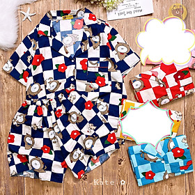 (40-57kg) Đồ bộ kate thái đùi nữ. Đồ bộ đùi nữ kate thái. Đồ bộ pijama TNQN. Đồ bộ pizama TNQN. Đồ bộ pyjama TNQN. Đồ bộ mặc nhà nữ. Đồ bộ mặc ngủ nữ. Chất kate mịn, ko gây kích ứng da, chống nhăn, giữ màu tốt.