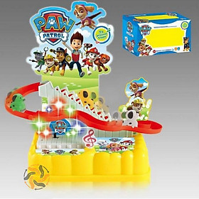 Bộ Đồ Chơi Chó cứu hộ Paw Patrol Peppa Cầu Trượt Leo Thang Có Nhạc Đèn Ngộ