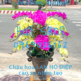 Mua CHẬU HOA LAN HỒ ĐIỆP NHÂN TẠO TRANG TRÍ NHÀ 95CM