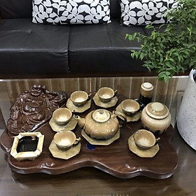 Mua Bộ ấm trà hoả biến men kem