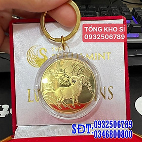 Móc treo chìa khóa hình đồng xu 12 con giáp - Ecoins