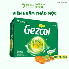 Kẹo thảo mộc Gezcol (Hộp 100 viên) - Genat - Tinh hoa thiên nhiên